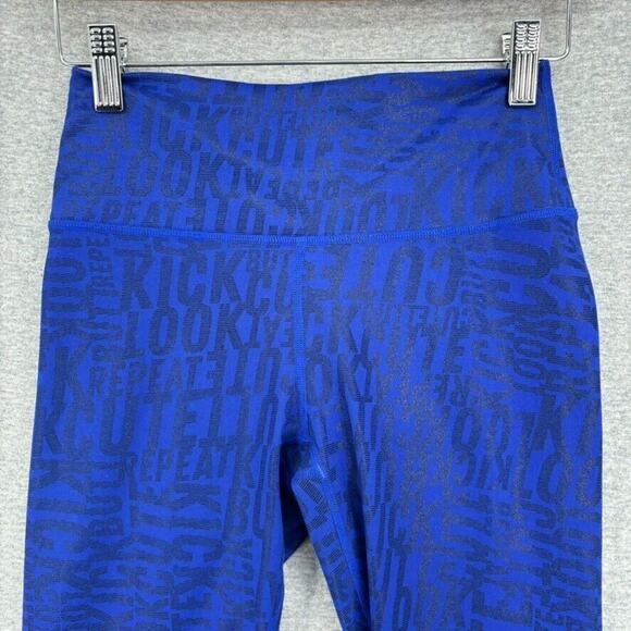 Fabletics Leggings Womens XS PowerHold Blue Athletic Gym Running Activewear - Picture 7 of 14